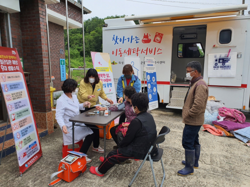 의성군 안평면, 도옥리 경로당 이불세탁 봉사